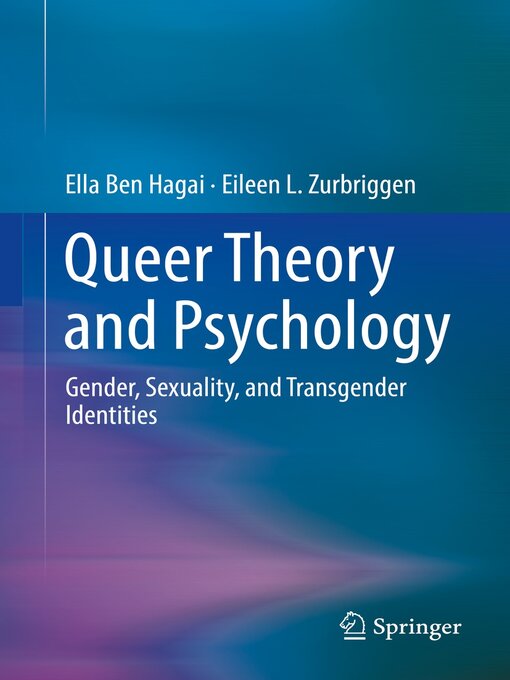 Title details for Queer Theory and Psychology by Ella Ben Hagai - Available
